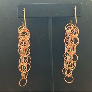 Copper earrings